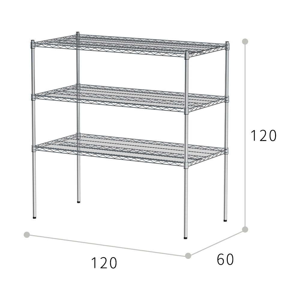 【Y HOUSE】120x60x120 cm heavy-duty three-layer iron rack heavy-duty rack heavy-duty iron rack, , large