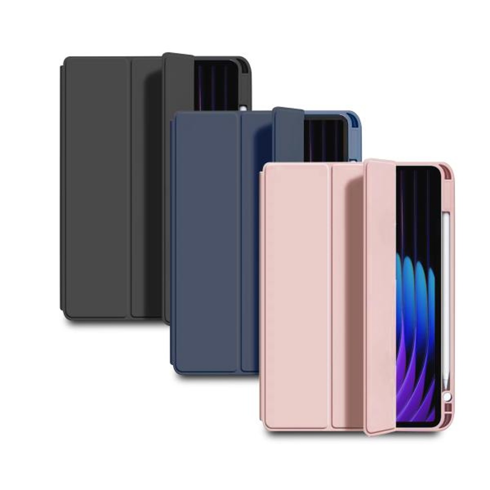 【MD85三摺時光】小米平板Pad 7/7 Pro 11.2吋平板保護皮套(內置筆槽), , large