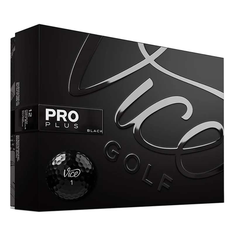 Vice Pro Plus Golf Balls - Black (12/DZ)