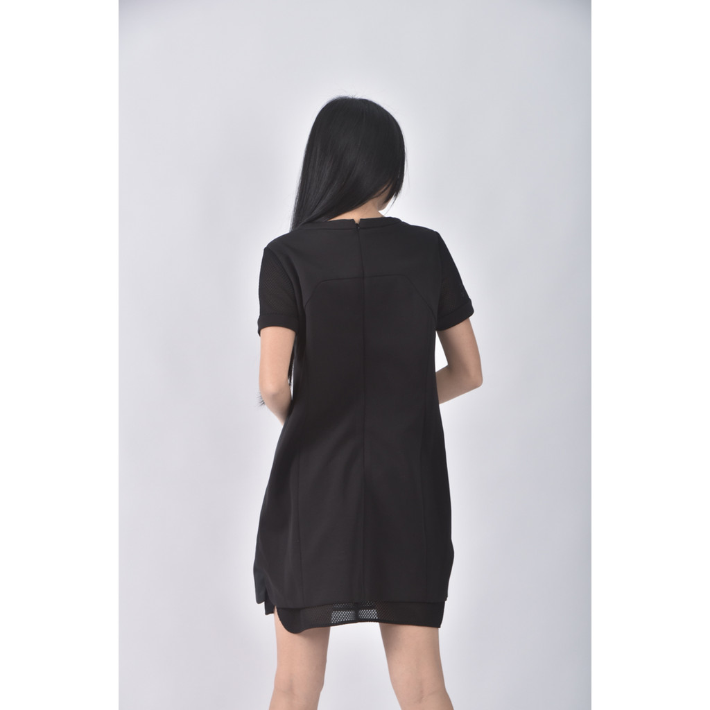 (S) emilie louis拼接黑色洋裝二手衣, , large