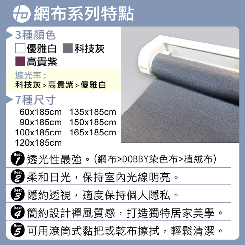 【醫碩科技】加點 90*185台灣製DIY時尚科技電動遮光窗簾-網布系列, , large