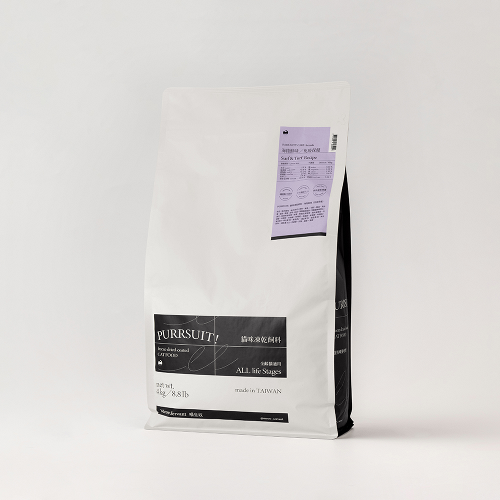 [Fore Wind]Meow-Servant PURRSUIT！Freeze dried coated cat food Surf and Turf | Immune care, , large
