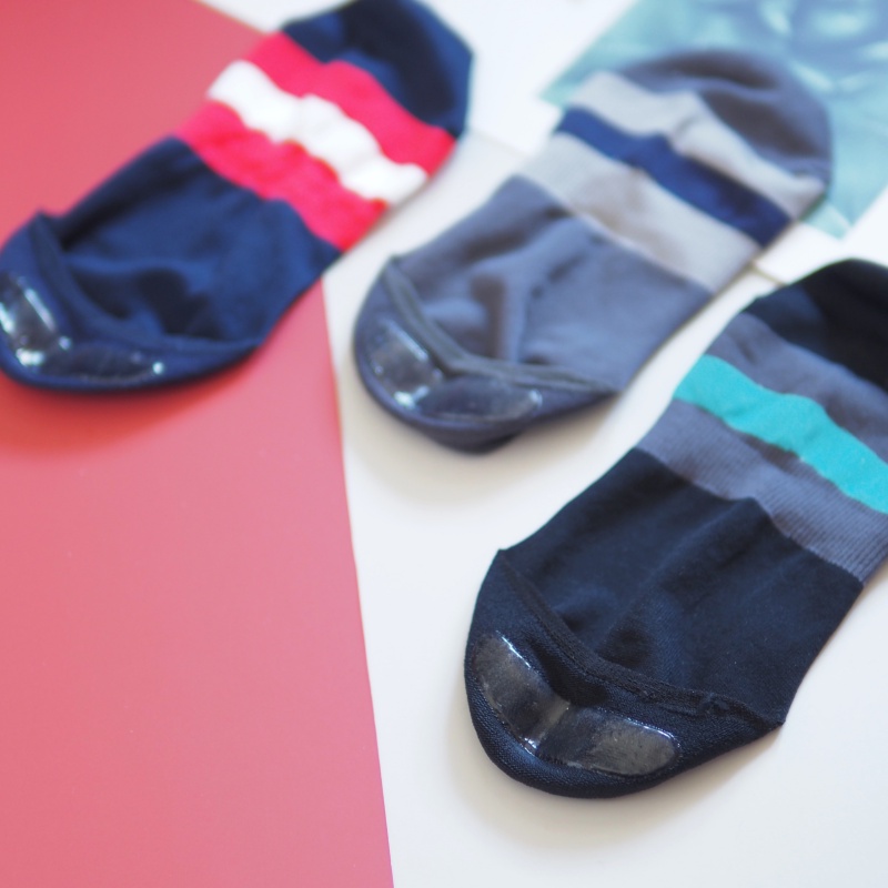 [Kaimei Cotton] 6 pairs set, MIT made in Taiwan, Protimo antibacterial fiber series socks, microfiber deodorizing men's socks, various stripes, , large