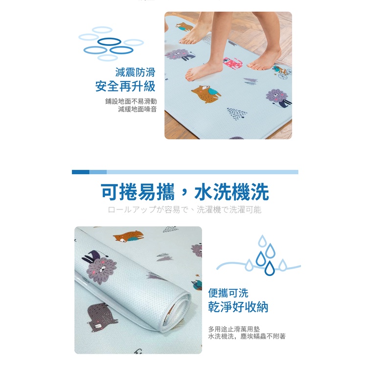 【格藍傢飾】日本技術AIRFit Q彈舒壓水洗多功能墊 萬用墊地墊防滑墊腳踏墊, , large
