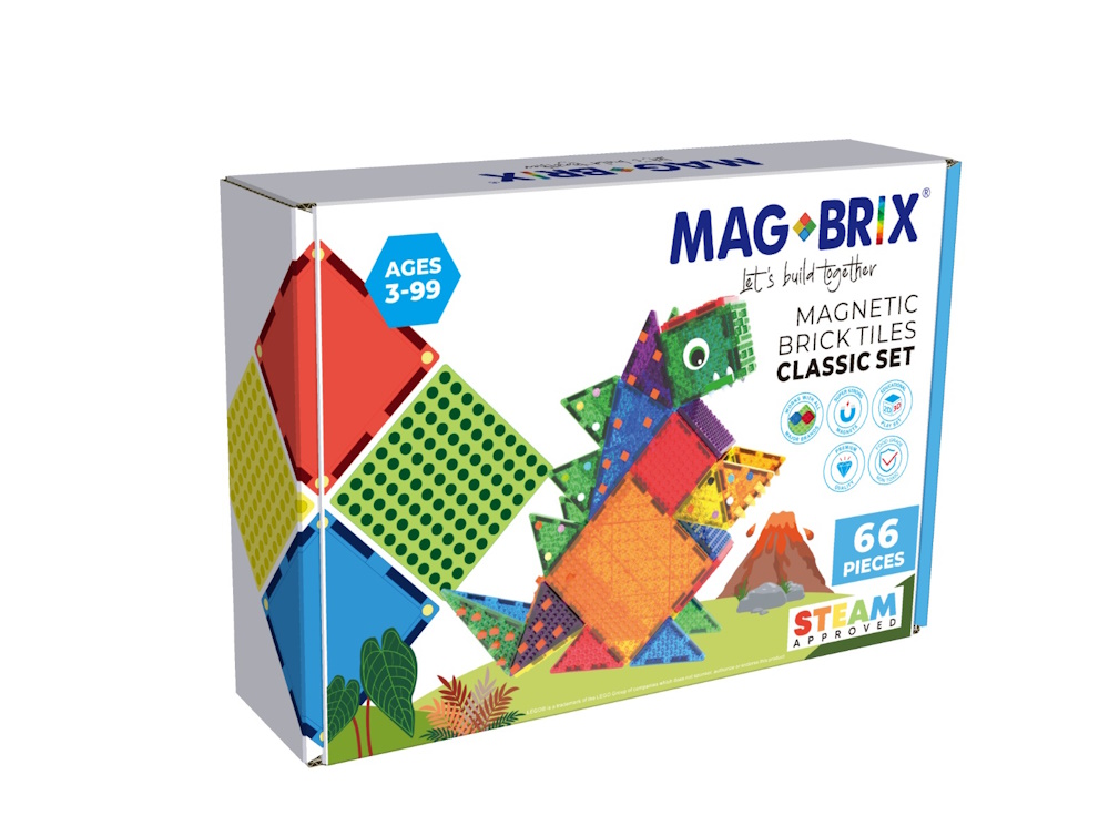 MAGBRIX® 66 PCS TRANSLUCENT SET, , large