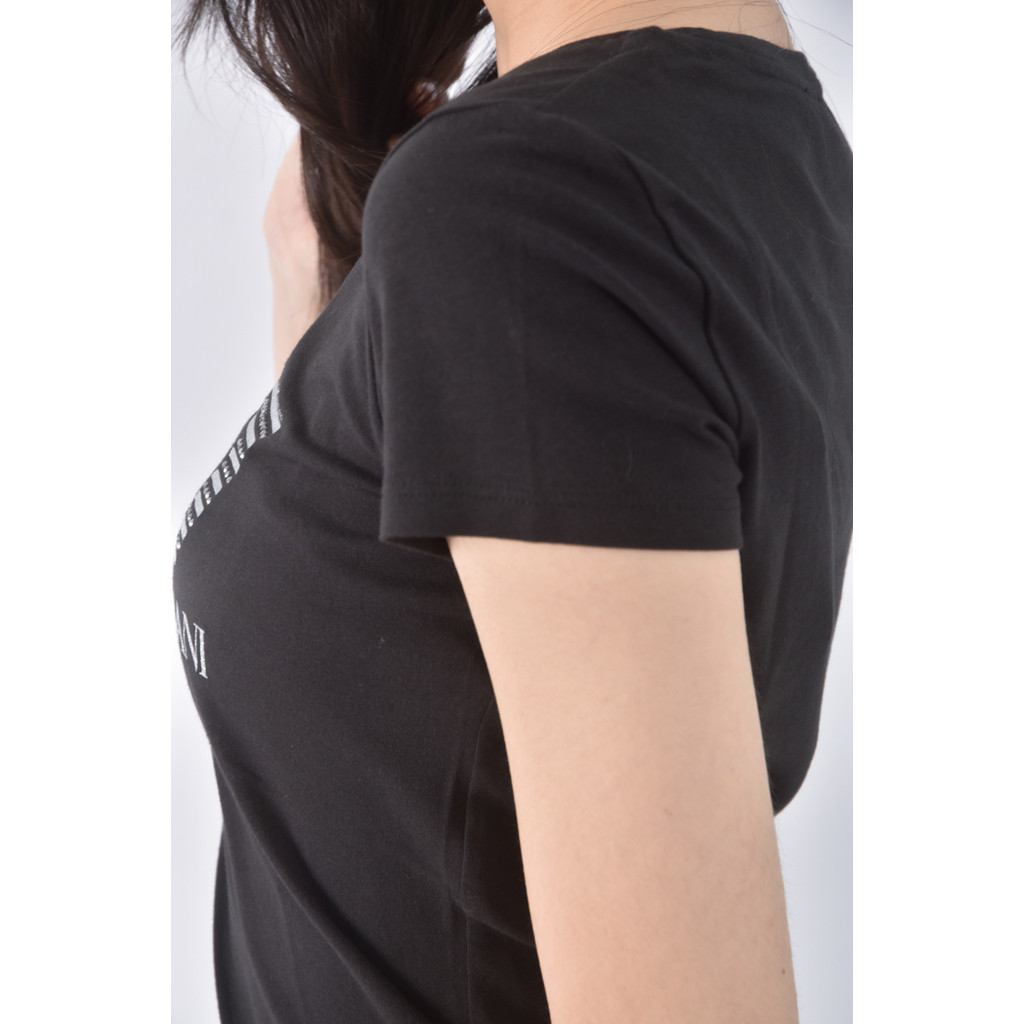 (S) emporio armani棉質簡約圓領黑色短袖上衣二手衣, , large