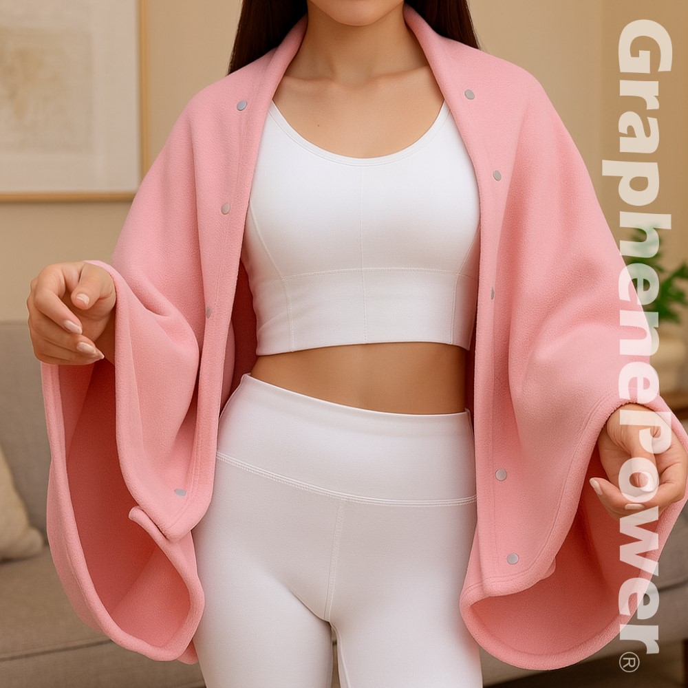 Graphene Dual-Use Shawl Blanket, , large