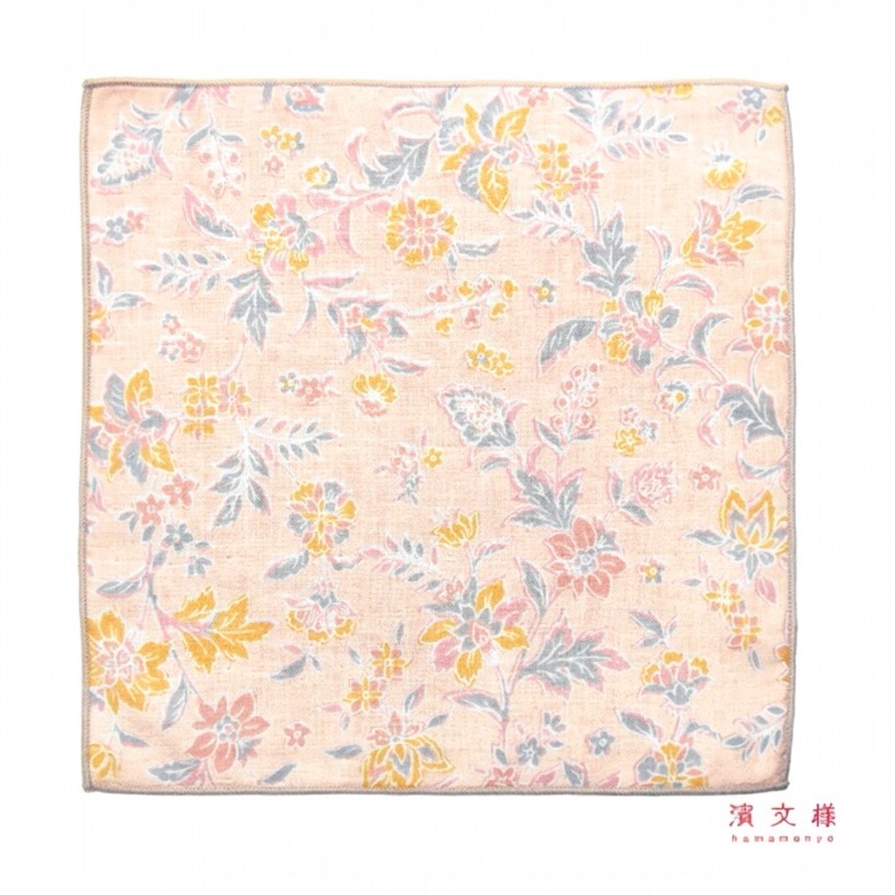 [瑪莎利亞]　日本製【濱文漾】純棉手帕/方巾－粉紅花語（3入組）, , large