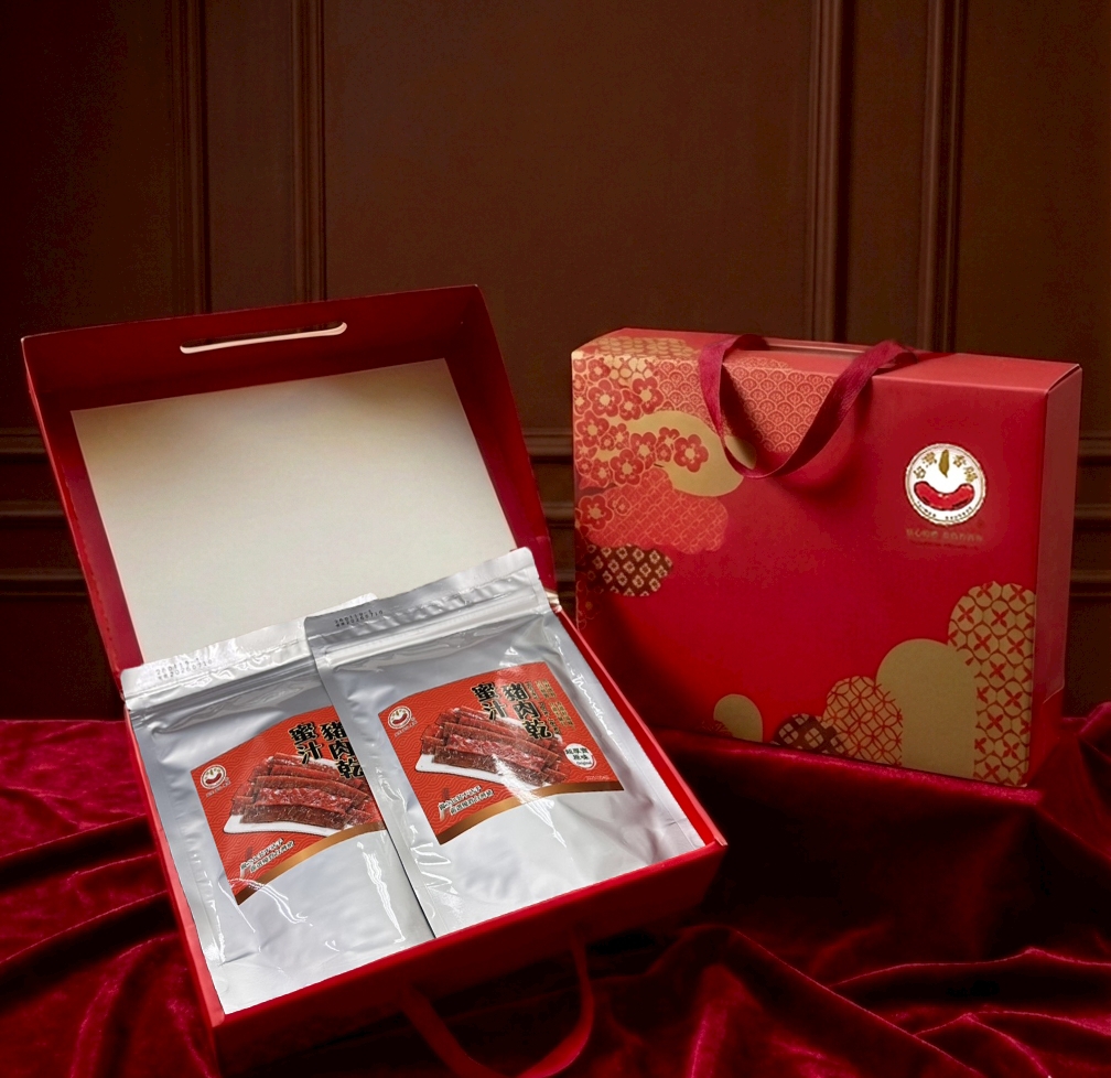 【台灣香腸食品】蜜汁豬肉乾70g 2件組 禮盒(口味任選), , large