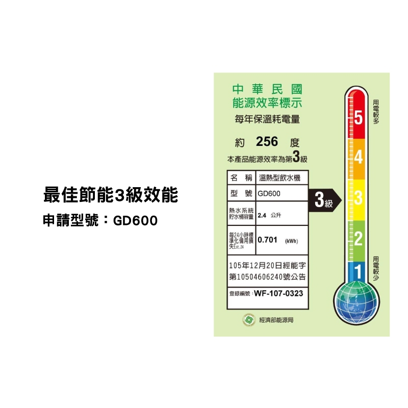 【麗水生活】宮黛 GUNG DAI GD-600 ｜冷｜熱｜廚下觸控式雙溫飲水機 廚下設備 廚下飲水機, , large