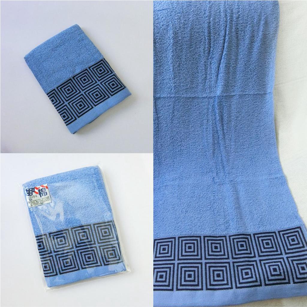 [Kaimei Cotton Industry] 4 into the group, random and excellent, MIT made in Taiwan, 8 taels of carefully selected American cotton bath towels, checkered pattern, , large