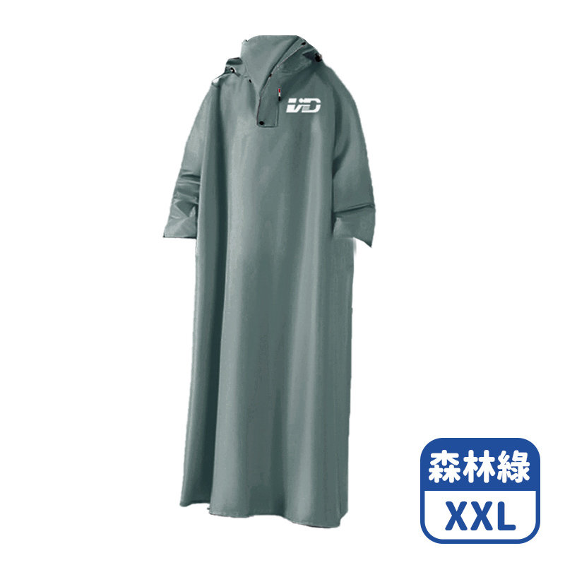 【咪咪購物】VID一件式斗篷雨衣森林綠｜XXL｜適用180-190cm, , large
