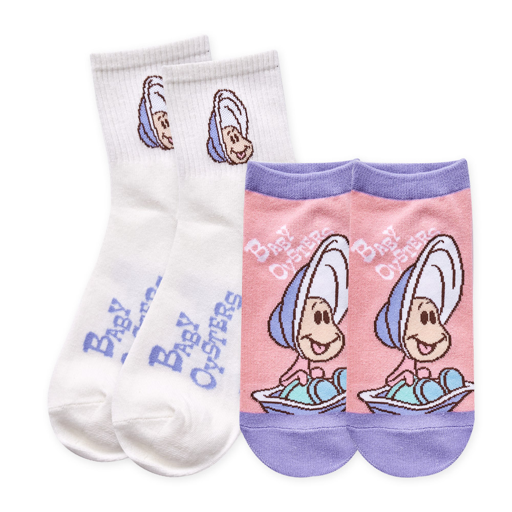 (多款)Disney 迪士尼 牡蠣寶寶短襪 中筒襪【ONEDER 旺達棉品】AC-A502, , large