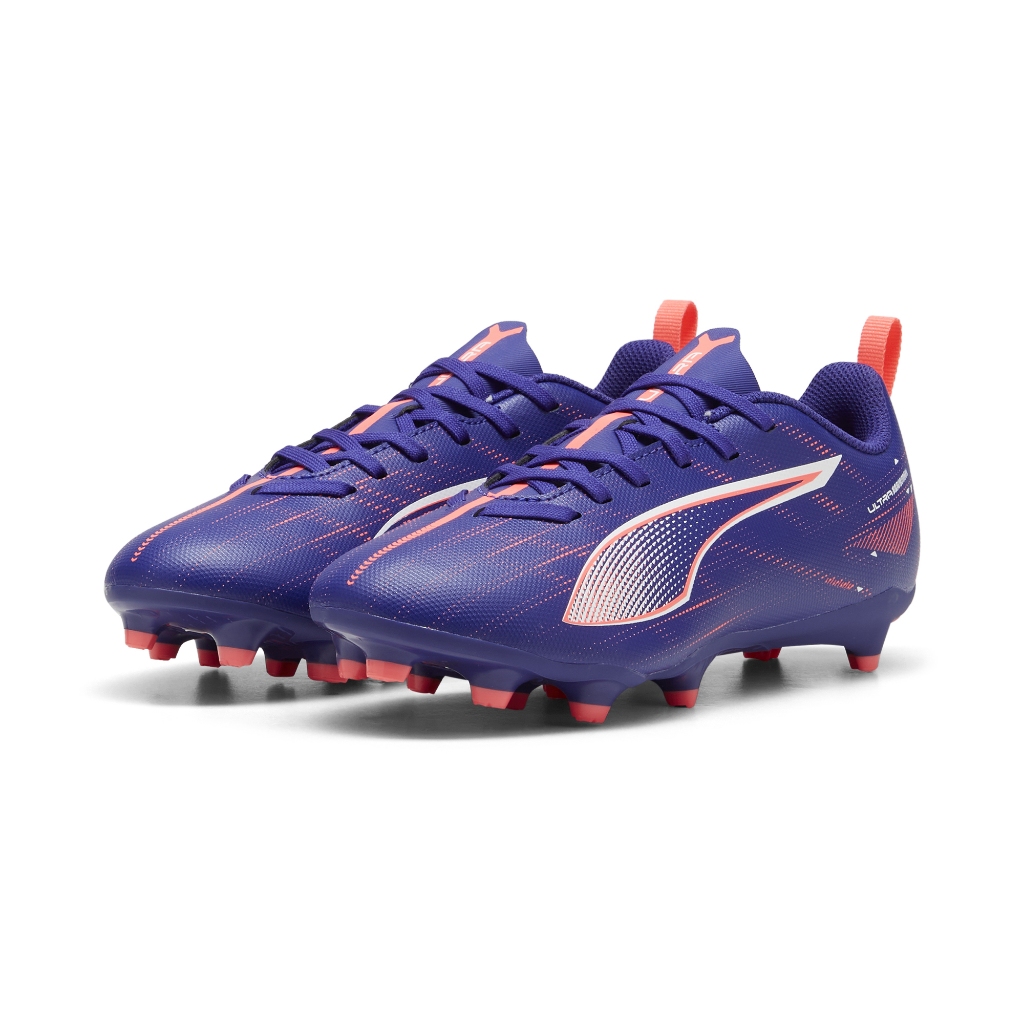 PUMA ULTRA 5 PLAY FG/AG Jr 兒童釘鞋 藍粉 草地釘鞋 大釘 10769501【樂買網】, , large