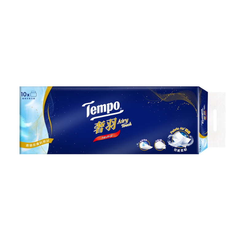 Tempo Airy Touch 3ply Softpack Tissue, , large