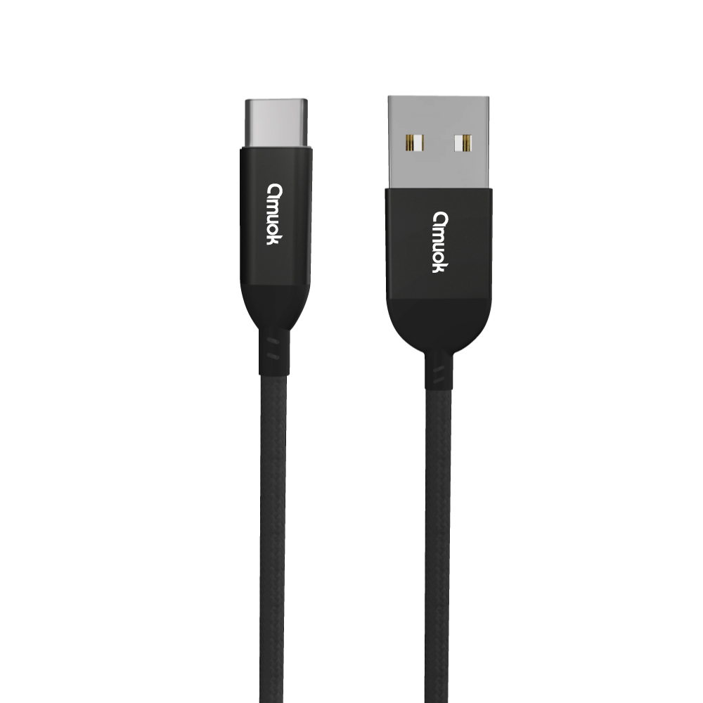 【amuok】Efficient USB to Type-C Charging Cable(120cm)(Black), , large