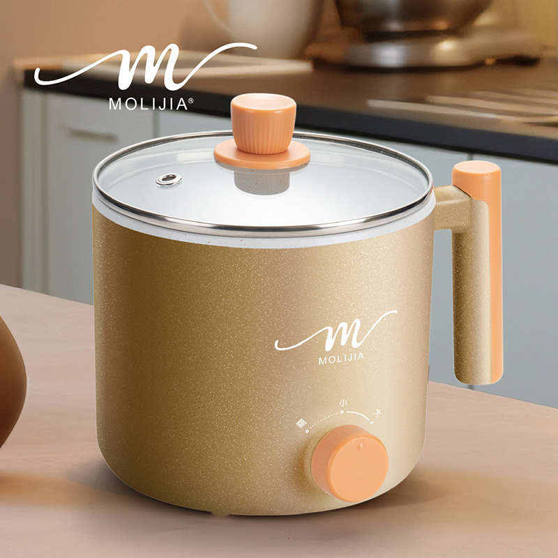 【MOLIJIA】1.8L-M28 Double-Layer Anti-Scalding Non-Stick Fast Cooking Pot- Brilliant Gold, , large