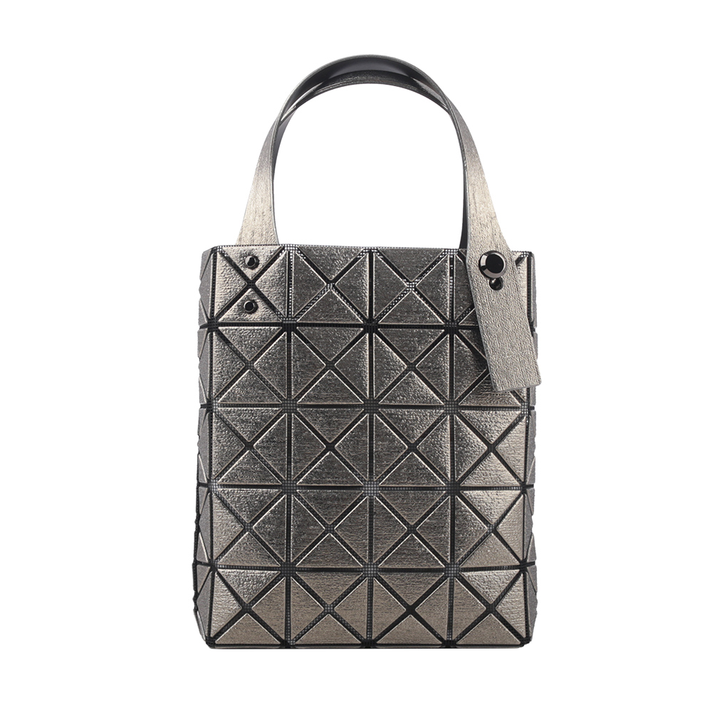 ISSEY MIYAKE BAO BAO 5X4 立體金屬色迷你方盒手提包/槍銅色, , large