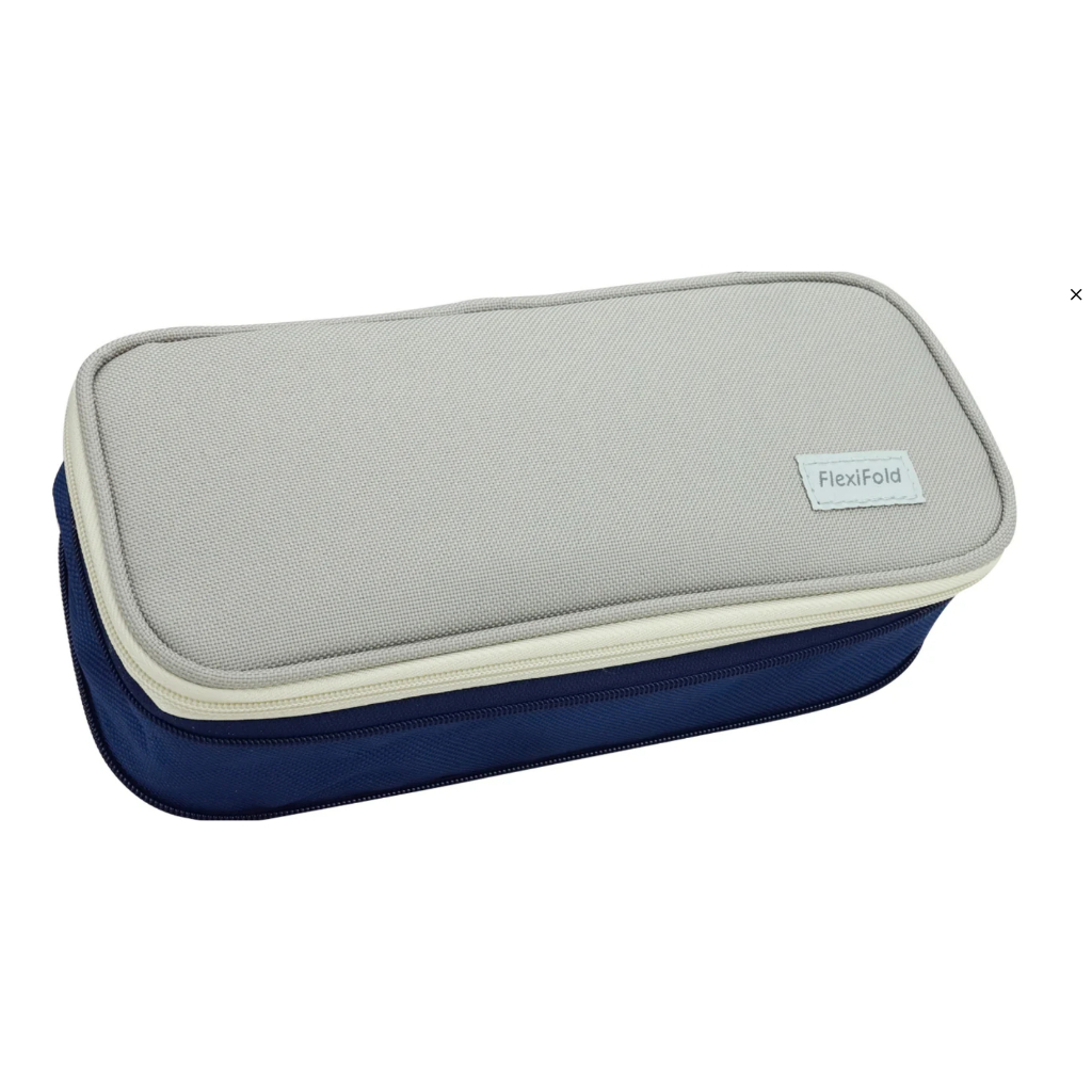 力大牌ABEL 擴充式隨行筆帶收納袋(08702)  灰藍/粉藕粉藕, , large