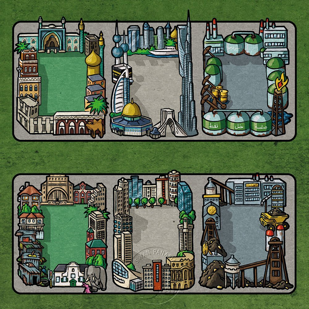 【新天鵝堡桌遊】電力公司擴充12：中東/南非地圖, , large