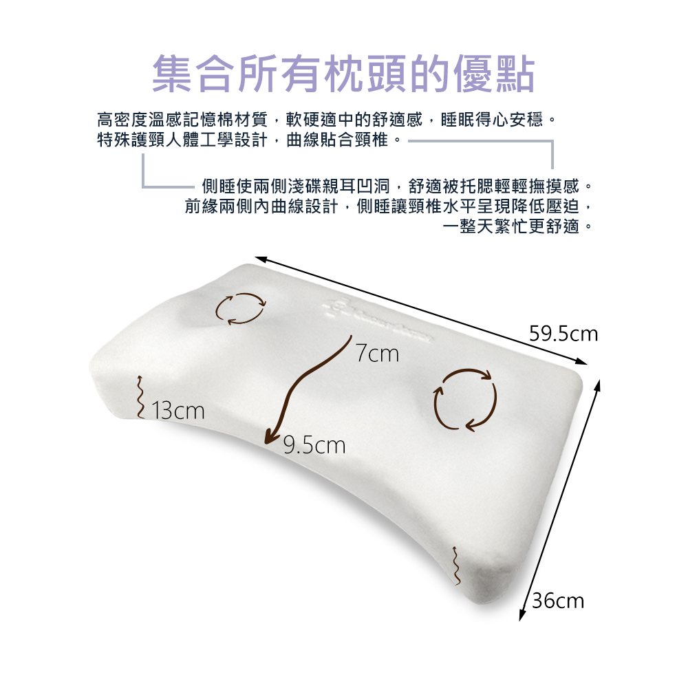 【 Vandino 】護肩記憶枕 IQM70, , large