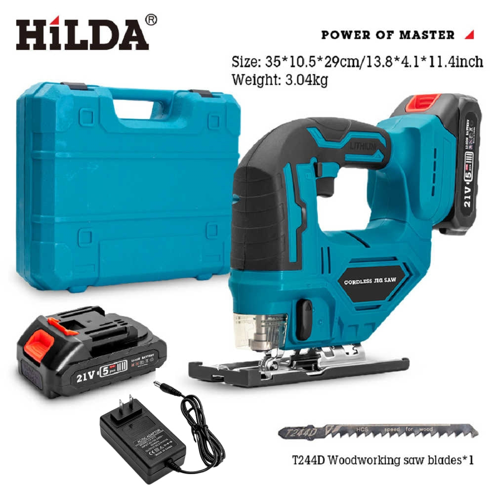 【HILDA】希爾達電動工具 21V 雙電 充電式 無線線鋸機, , large
