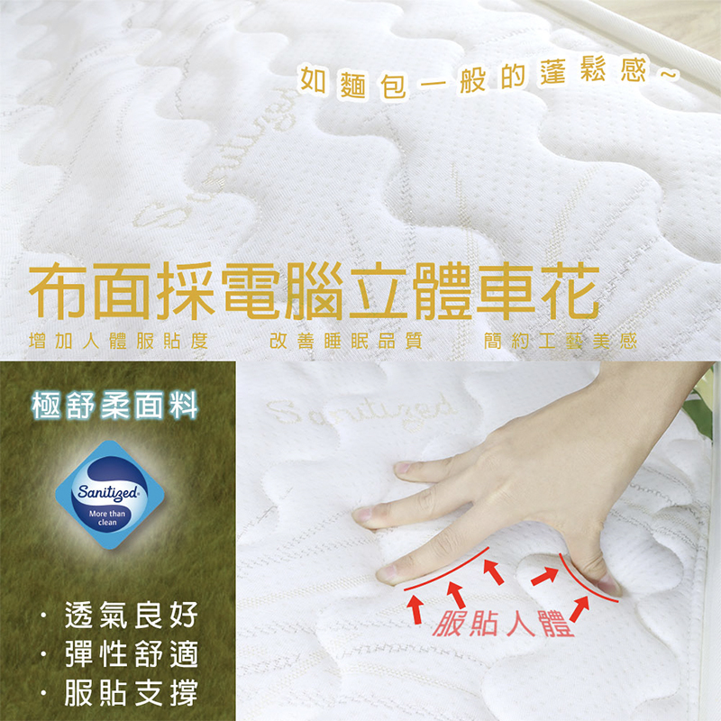 ［熊棉］斯里蘭卡乳膠床墊｜5尺｜, , large