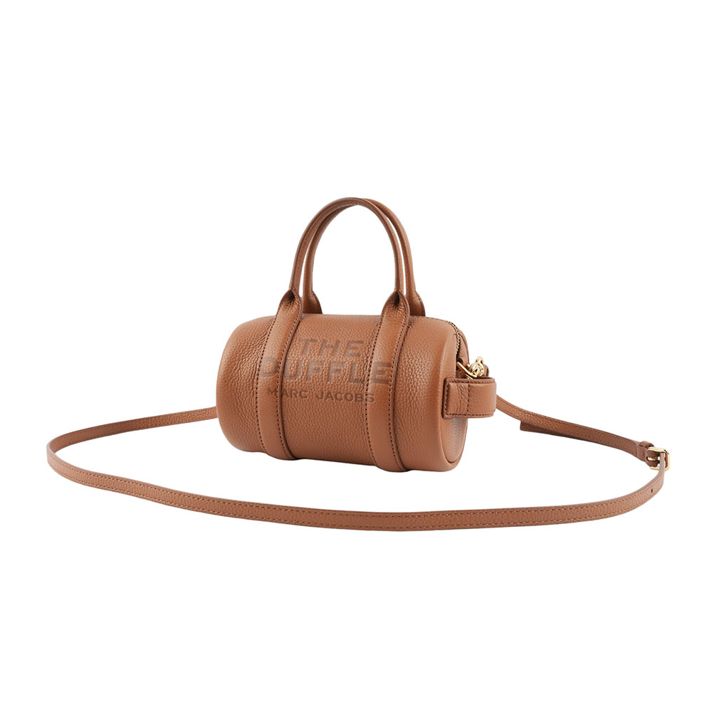 MARC JACOBS 粒面皮革迷你波士頓二用包/堅果棕, , large