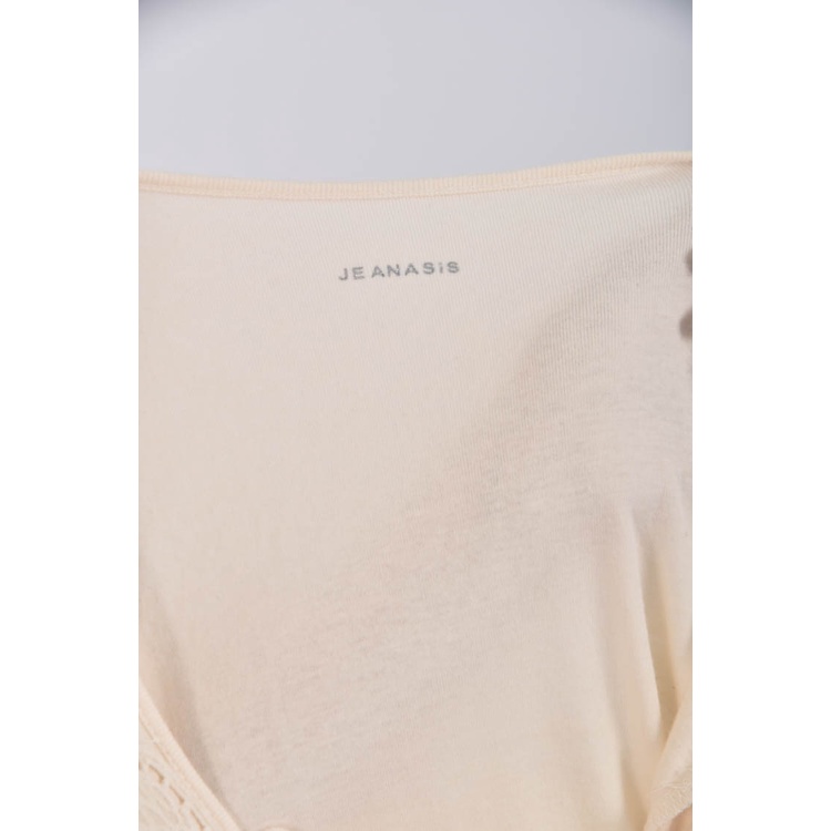 (S) jeanasis花紋杏色上衣二手衣, , large