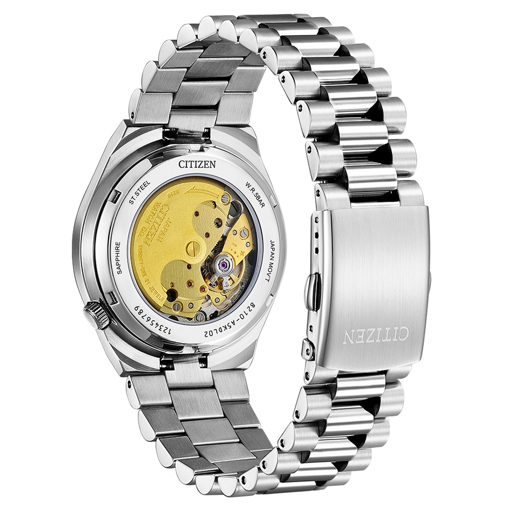 CITIZEN 星辰 限量香橙色中性手錶 青春撞色機械錶 NJ0151-88Z, , large