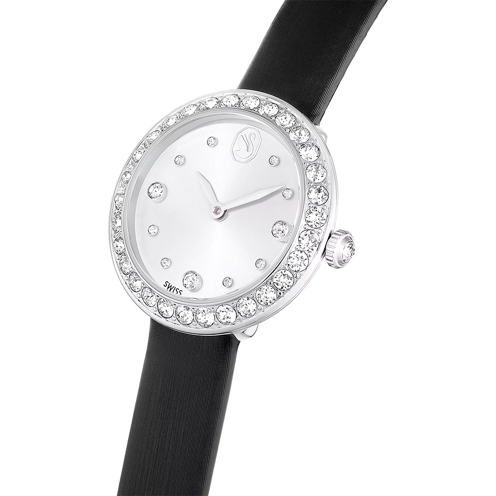 SWAROVSKI 施華洛世奇 Matrix Tennis 水晶錶圈手錶 女錶-30mm(5706663), , large