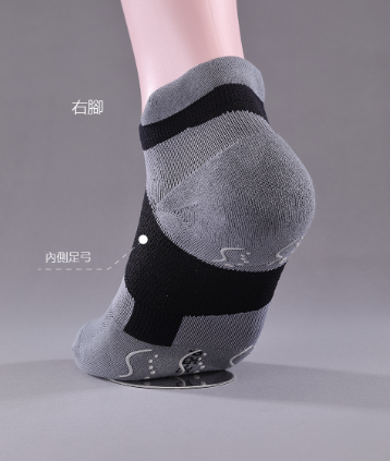 AI 3D High-cut socks(peds/below ankle), , large