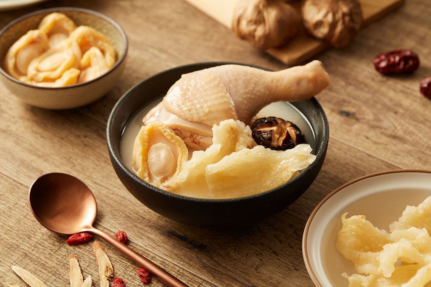 Collagen Chicken Soup with Fish Maw and Abalone, , large