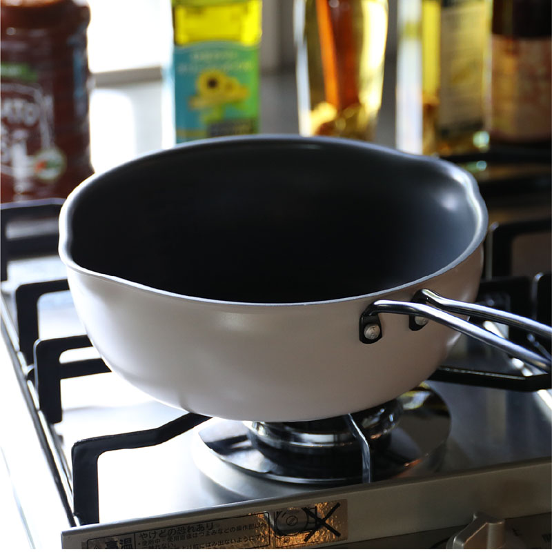 【CB JAPAN】copan系列 Aggta 刻度油炸平底深鍋 20cm, , large