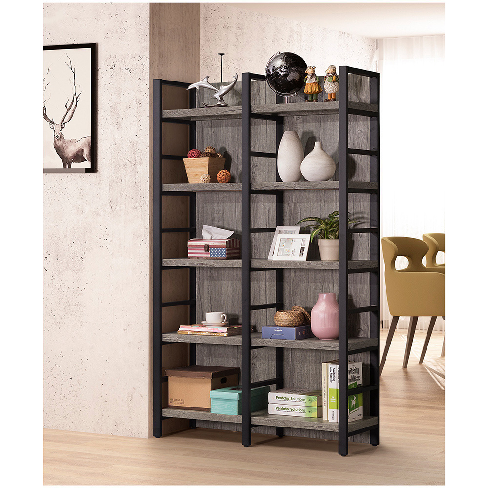 【唯熙傢俱】安迪工業風灰橡色屏風架, , large