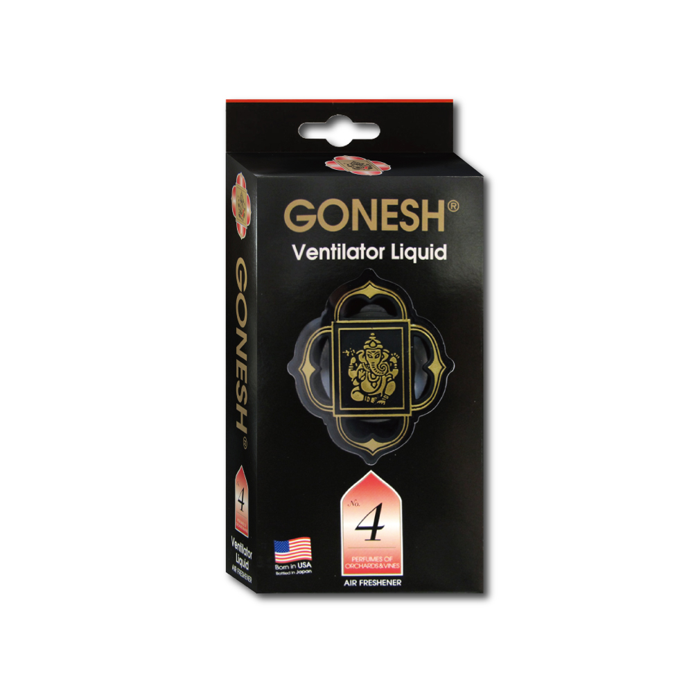 [日日好物]日本GONESH-汽車空調冷氣出風口專用夾式芳香劑1入/盒-(No.4)藤蔓果園(室內持久芳香型), , large