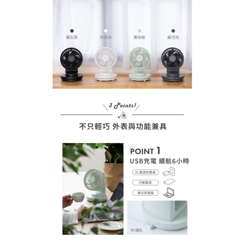 SOLAC sOlac SFA-F01 6吋 DC無線行動風扇 無線 風扇 公司貨, , large