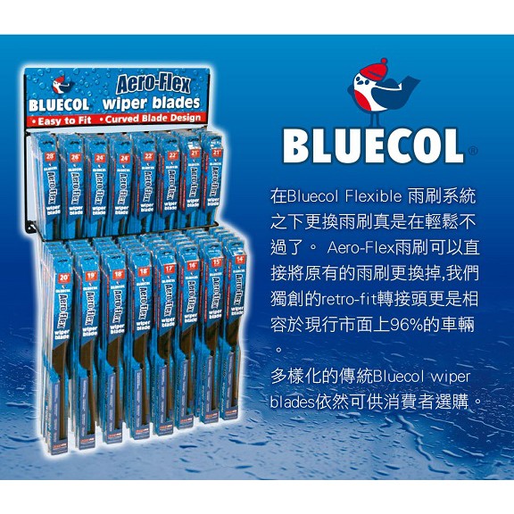 BLUECOL藍雀Aero-Flexible高彈性氣動軟骨雨刷19吋(483mm), , large