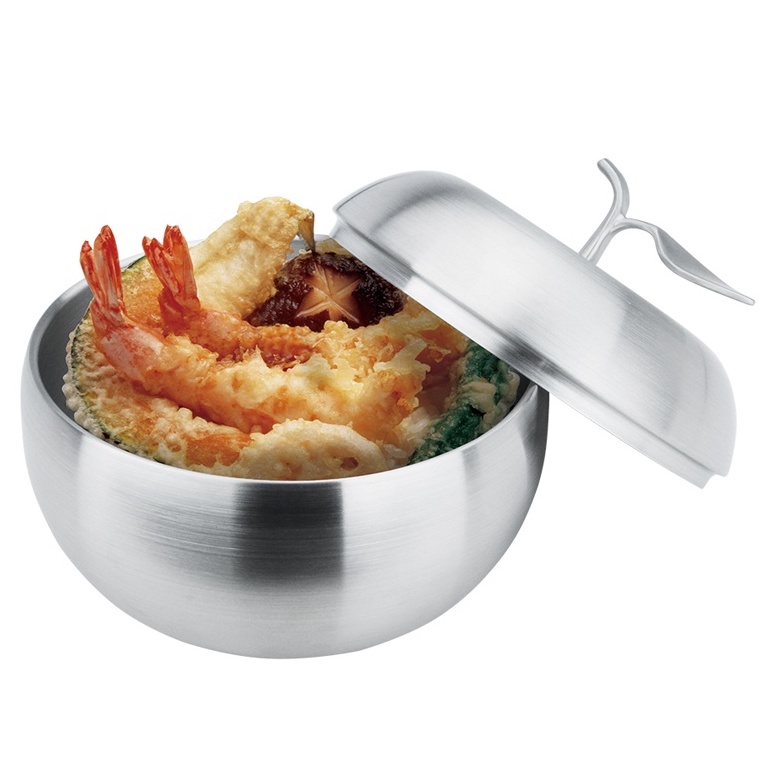 PERFECT 理想牌 極緻316不鏽鋼蘋果型雙層碗16cm附蓋-Leidea樂德兒