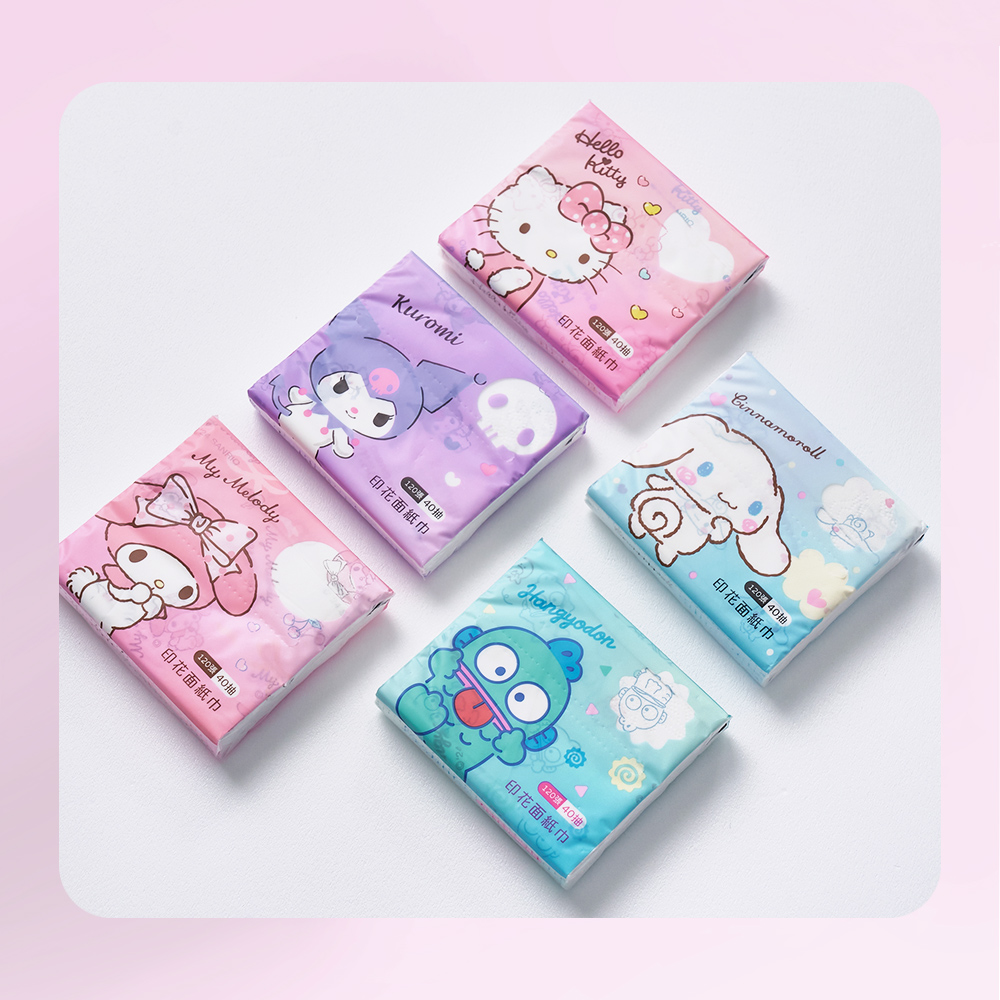 三麗鷗三層袖珍面紙(40抽)【旺達棉品】, , large