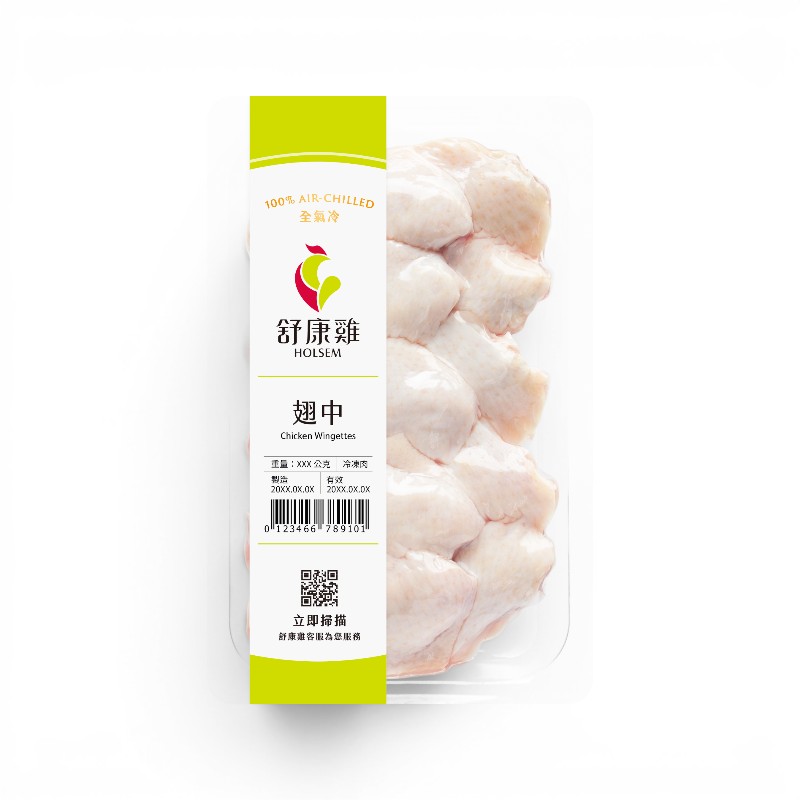 舒康雞冷凍翅中300g(貼體), , large