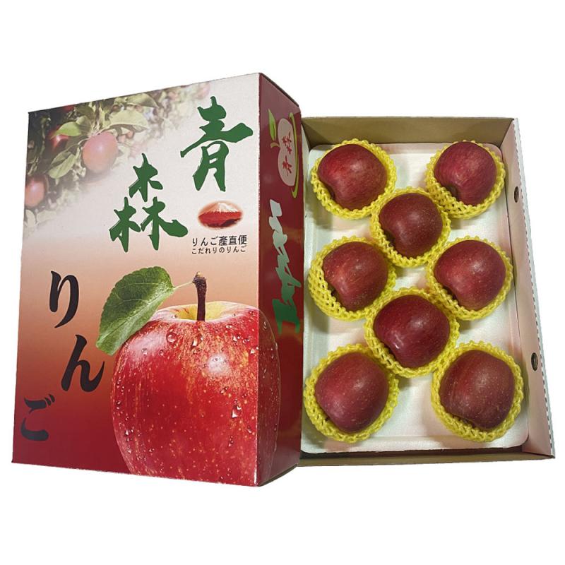 【一等鮮】日本青森蜜蘋果8入裝禮盒1盒(2.2kg/盒)(免運費), , large
