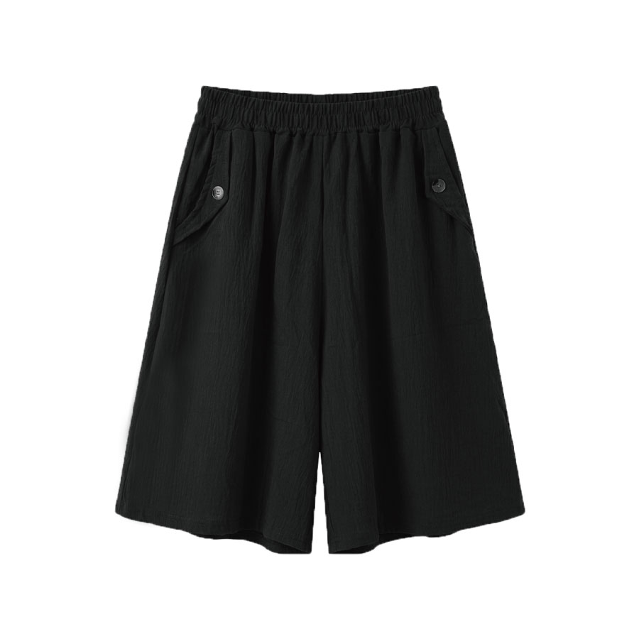 冰皺6分褲裙 TM-8005, , large