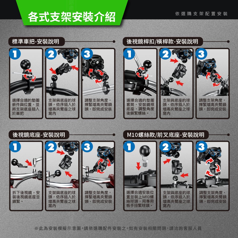 KEWIG M8SPA-C1 Standard Handlebar Motorcycle Phone Holder with Upgraded Shock Damping, Aluminum Alloy Panel, Factory Direct, Original Product, Safe Quick-Lock, Easy Access, , large