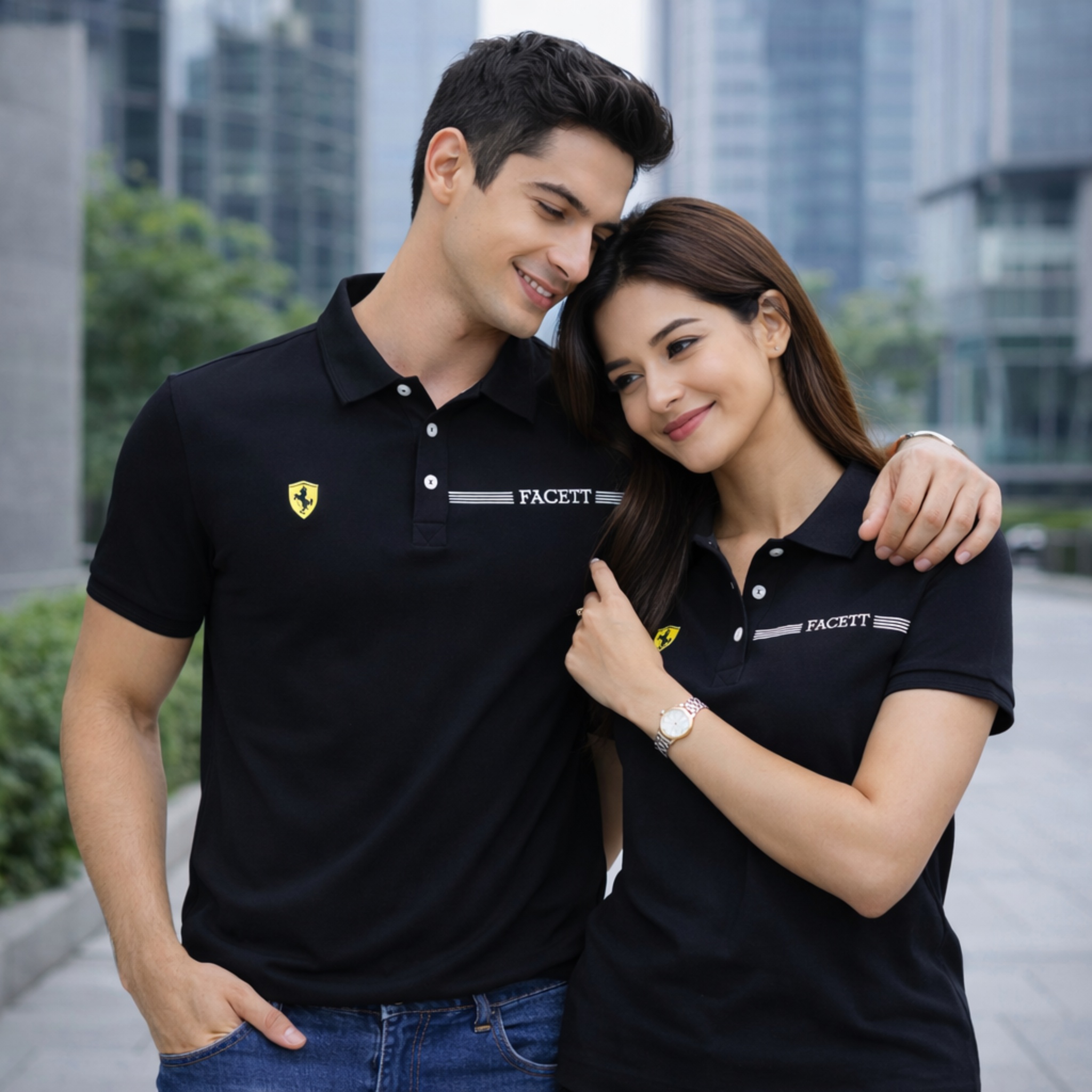 【FALALI】短袖冰感POLO衫-女(黑02), , large