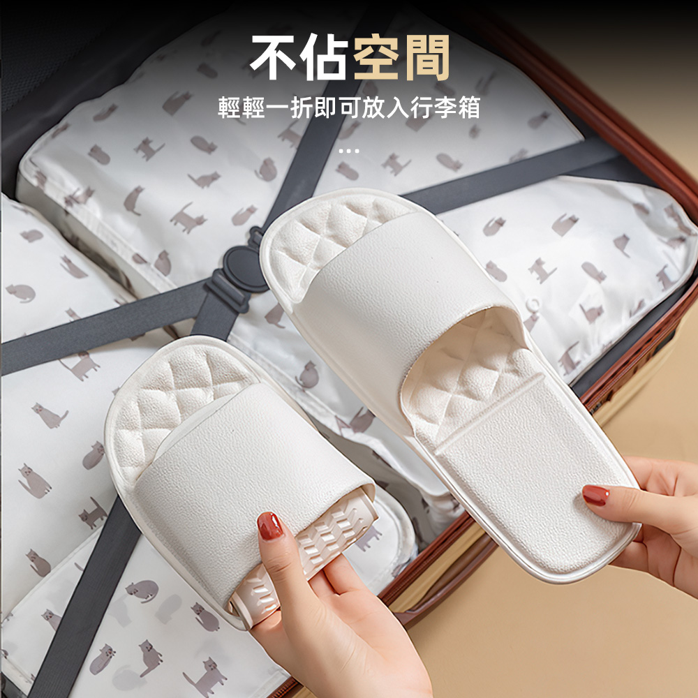 【上手家居】折疊拖鞋 M 39-41碼(室內拖鞋/旅行拖鞋/飯店拖鞋/一次性拖鞋/摺疊拖鞋), , large