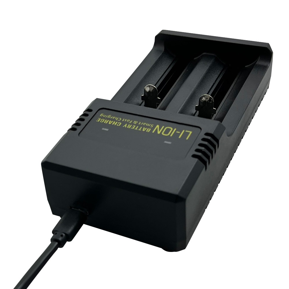 Practical brand PCA-009 Smart Dual Slot Lithium Battery Charger Overload Protection, Anti-Overheating, Anti-Short Circuit Applicable, , large