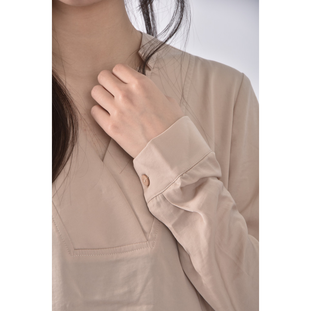 (M) kodzV領黃色長袖上衣二手衣, , large