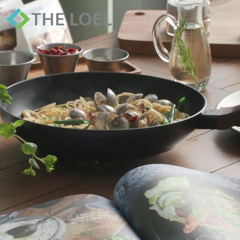 THE LOEL Premium Non-stick 28cm Fry Pan+Premium Non-stick 30cm Wok Pan, , large