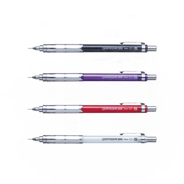 【 Pentel 飛龍 】GRAPHGEAR 300 製圖鉛筆 0.5mm /支 XPG315(筆桿顏色隨機出貨), , large